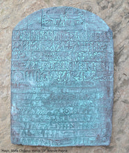 Load image into Gallery viewer, History Egyptian Magic Stela Sculptural wall relief www.Neo-Mfg.com 15"
