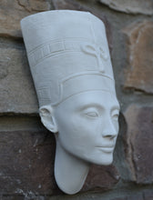 Load image into Gallery viewer, History Egyptian Nefertiti bust Fragment Sculptural wall relief plaque www.Neo-Mfg.com 7.5"