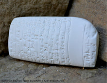 Load image into Gallery viewer, Sumerian Bitumen Tablet Cuneiform Sculptural www.Neo-Mfg.com museum reproduction 3 5/8"