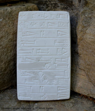 Load image into Gallery viewer, Sumerian Dimtabba temple dedication Tablet Cuneiform Sculptural www.Neo-Mfg.com museum reproduction 4.25"