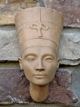 Load image into Gallery viewer, History Egyptian Nefertiti bust Fragment Sculptural wall relief plaque www.Neo-Mfg.com 7.5"