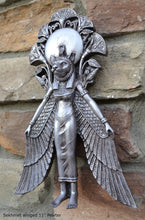 Load image into Gallery viewer, Egyptian Sekhmet winged Sculptural Wall frieze plaque relief www.Neo-Mfg.com 11"