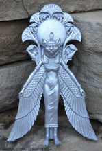 Load image into Gallery viewer, Egyptian Sekhmet winged Sculptural Wall frieze plaque relief www.Neo-Mfg.com 11"