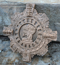 Load image into Gallery viewer, History Aztec Maya Artifact Carved Rimel Haab Sun Stone Sculpture Statue 10" Tall Neo-Mfg n9