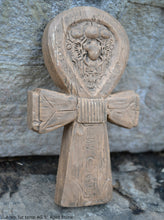 Load image into Gallery viewer, History Egyptian Ankh Tut tomb Carved Sculpture Statue www.Neo-Mfg.com Wall art 5"