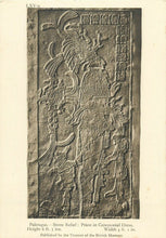 Load image into Gallery viewer, Aztec Mayan Temple foliated cross Left side K'inich Kan Bahlam II carving wall plaque www.Neo-Mfg.com home garden decor art 14" L13
