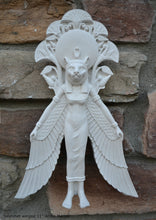 Load image into Gallery viewer, Egyptian Sekhmet winged Sculptural Wall frieze plaque relief www.Neo-Mfg.com 11"