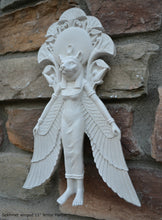Load image into Gallery viewer, Egyptian Sekhmet winged Sculptural Wall frieze plaque relief www.Neo-Mfg.com 11"