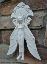 Load image into Gallery viewer, Egyptian Sekhmet winged Sculptural Wall frieze plaque relief www.Neo-Mfg.com 11"