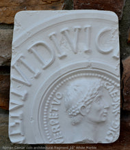 Load image into Gallery viewer, Roman Caesar coin architectural fragment Sculptural Wall frieze plaque relief www.Neo-Mfg.com 10"