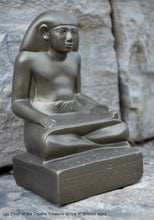 Load image into Gallery viewer, Egyptian Scribe Lay seated sitting statue Sculpture 7" www.Neo-Mfg.com museum reproduction