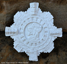 Load image into Gallery viewer, History Aztec Maya Artifact Carved Rimel Haab Sun Stone Sculpture Statue 10" Tall Neo-Mfg n9