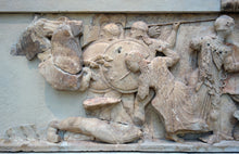 Load image into Gallery viewer, Roman Greek Hera Siphnian Sanctuary Apollo Sculptural Wall frieze plaque Fragment relief www.Neo-Mfg.com 16" home decor