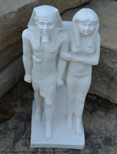 Load image into Gallery viewer, History Egyptian King Menkaura Mycerinus & queen Statue Sculpture 16" www.Neo-Mfg.com home decor Museum reproduction