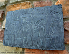 Load image into Gallery viewer, History Egyptian Afterlife Judgement Stela Plaque Artifact Sculpture 14" www.Neo-Mfg.com home decor L8