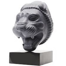 Load image into Gallery viewer, Assyrian Persian Persepolis Lion of Gilgamesh head capital Sculpture statue 4" www.Neo-Mfg.com Museum reproduction