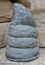 Load image into Gallery viewer, Aztec Mayan Quetzalcoatl winged serpent statue sculpture Artifact Carved Sculpture Statue 8" www.Neo-Mfg.com Museum reproduction