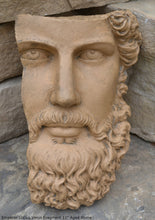 Load image into Gallery viewer, Roman Greek emperor Lucius Verus Fragment 3D Portrait Face Wall Plaque Sculpture 11" www.Neo-Mfg.com Museum reproduction Marcus Aurelius