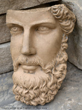 Load image into Gallery viewer, Roman Greek emperor Lucius Verus Fragment 3D Portrait Face Wall Plaque Sculpture 11" www.Neo-Mfg.com Museum reproduction Marcus Aurelius