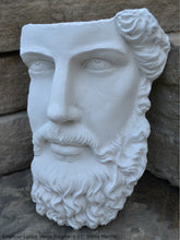 Load image into Gallery viewer, Roman Greek emperor Lucius Verus Fragment 3D Portrait Face Wall Plaque Sculpture 11" www.Neo-Mfg.com Museum reproduction Marcus Aurelius