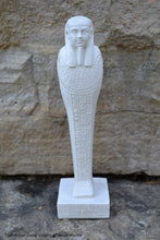 Load image into Gallery viewer, History Egyptian Ptah-Sokar-Osiris Ushabti statue hieroglyph Sculptural www.Neo-Mfg.com 8"
