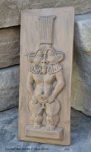 Load image into Gallery viewer, History Egyptian Bes god Sculptural wall relief www.Neo-Mfg.com 10.5" j10