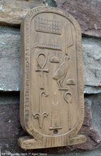 Load image into Gallery viewer, Egyptian King Tut Cartouche tomb Artifact Carved Sculpture Statue 7" ww.Neo-Mfg.com Home decor tutankhamun