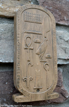 Load image into Gallery viewer, Egyptian King Tut Cartouche tomb Artifact Carved Sculpture Statue 7" ww.Neo-Mfg.com Home decor tutankhamun