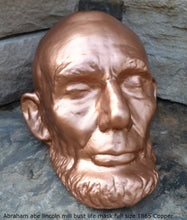 Load image into Gallery viewer, History Abraham abe lincoln mill bust life mask full size 1865 www.neo-mfg.com