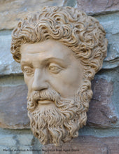 Load image into Gallery viewer, Marcus Aurelius Antoninus Augustus Bust wall relief 9" Museum Quality www.Neo-Mfg.com