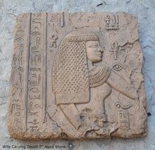 Load image into Gallery viewer, History Egyptian Depet wife Fragment Sculptural wall relief plaque www.Neo-Mfg.com 7" b5