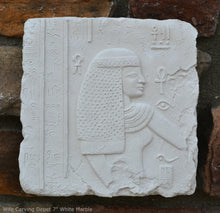 Load image into Gallery viewer, History Egyptian Depet wife Fragment Sculptural wall relief plaque www.Neo-Mfg.com 7" b5