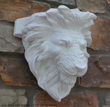 Load image into Gallery viewer, Lion Bust wall Sconce / Shelf Sculpture art www.Neo-Mfg.com home decor 10.25"