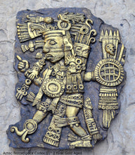Load image into Gallery viewer, History Aztec Maya Artifact Carved Tezcatlipoca Sculpture Statue 11" Tall www.Neo-Mfg.com Wall art Codex m8