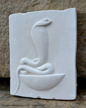 Load image into Gallery viewer, History Egyptian Wadjet cobra Stela Fragment Sculptural wall relief plaque www.Neo-Mfg.com 4.75"