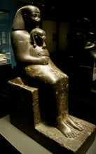 Load image into Gallery viewer, History Egyptian Senenmut holding princess Neferure i Artifact Sculpture 8" www.Neo-Mfg.com home decor