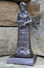 Load image into Gallery viewer, Assyrian Sumerian Goddess Inanna Ishtar Mari Lady Of Wel Spring Sculpture Statue 7" Tall www.Neo-Mfg.com Goddess with Vase La déesse au vase