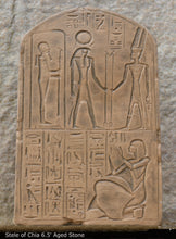Load image into Gallery viewer, Egyptian votive stele of Chia scribe & treasurer of Ramses II Sculpture Statue Fragment 6.5" Tall www.Neo-Mfg.com