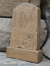 Load image into Gallery viewer, Egyptian votive stele of Chia scribe & treasurer of Ramses II Sculpture Statue Fragment 6.5" Tall www.Neo-Mfg.com