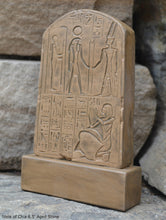 Load image into Gallery viewer, Egyptian votive stele of Chia scribe & treasurer of Ramses II Sculpture Statue Fragment 6.5" Tall www.Neo-Mfg.com