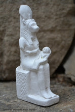 Load image into Gallery viewer, Egyptian Sekhmet with child seated Sculpture Statue 4" www.Neo-Mfg.com amulet