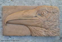 Load image into Gallery viewer, Animal Raven bird Sculptural wall relief nature carving tile plaque www.Neo-Mfg.com 17"