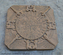 Load image into Gallery viewer, Egyptian Dendera Zodiac CALENDAR Sculptural wall relief plaque 8.5" Museum Quality www.Neo-Mfg.com g22
