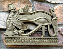 Load image into Gallery viewer, History Egyptian Pharaoh Eye of Horus Sculptural wall relief Neo-Mfg 12" h12