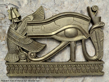 Load image into Gallery viewer, History Egyptian Pharaoh Eye of Horus Sculptural wall relief Neo-Mfg 12" h12