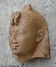 Load image into Gallery viewer, Egyptian Arsinoe II Ancient Bust Wall Sculpture reproduction art 4.5" www.Neo-Mfg.com museum reproduction