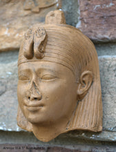 Load image into Gallery viewer, Egyptian Arsinoe II Ancient Bust Wall Sculpture reproduction art 4.5" www.Neo-Mfg.com museum reproduction