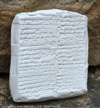 Load image into Gallery viewer, Mesopotamia land contract Tablet Cuneiform Sculptural www.Neo-Mfg.com museum reproduction 3 3/8""