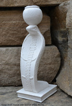 Load image into Gallery viewer, History Egyptian Netjer-Ankh w/ bowl Cobra Artifact Sculpture Statue 8" www.Neo-Mfg.com Museum Replica