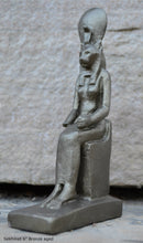 Load image into Gallery viewer, History Egyptian Goddess Sekhmet seated Sculpture Statue 6" www.Neo-Mfg.com Museum Replica